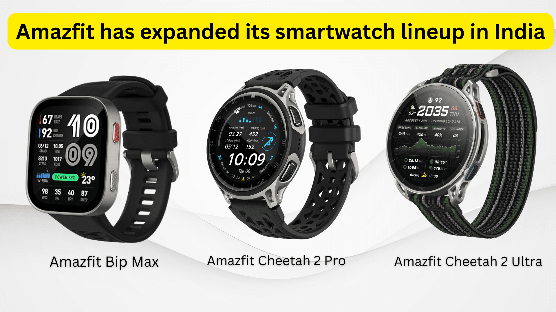 New Amazfit Smartwatches Arrive in India with AI & GPS Features