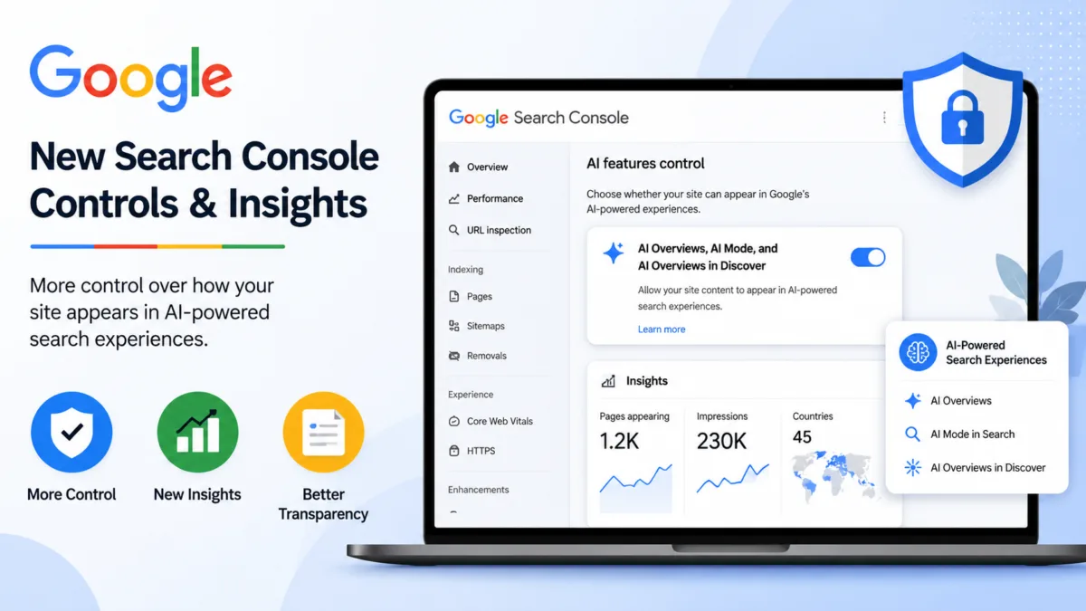 Google Introduces New Search Console Controls for AI Overviews: What Website Owners Need to Know 1 Google Testing AI Overview Controls in Search Console