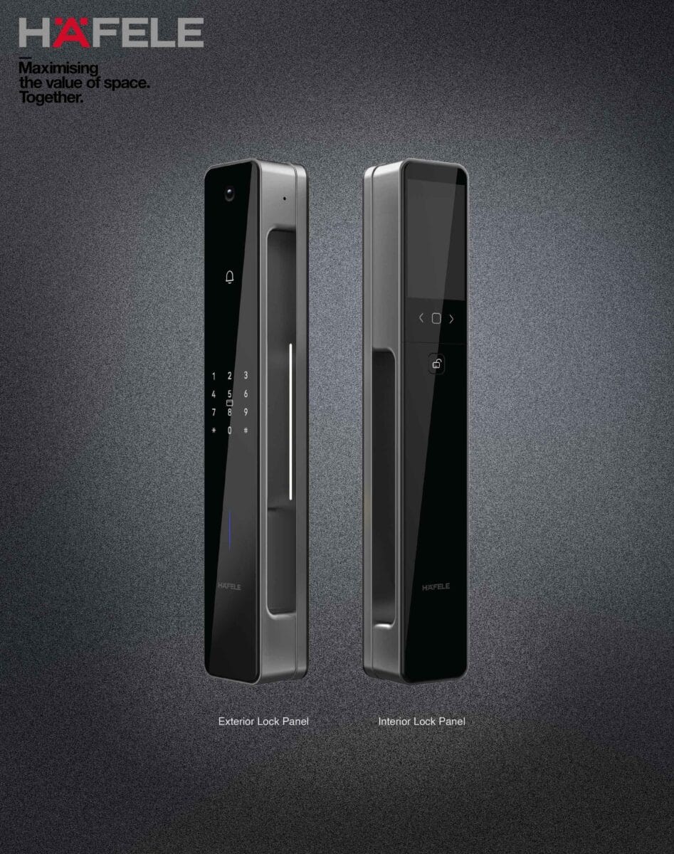 Hafele Launches Infinity Digital Lock: A Deep Dive into Next-Gen Biometric Smart Home Security 2 Hafele Infinity Digital Lock with Logo 2