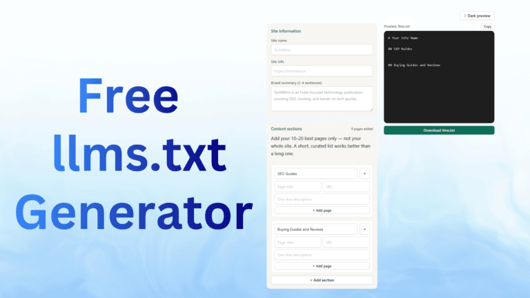 Free llms txt Generator — Curated File Builder (2026)