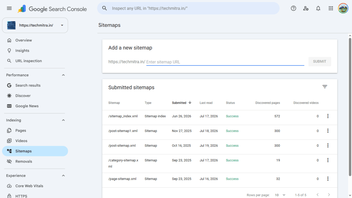 Technical SEO Checklist (2026): The Complete Guide with Real Examples 7 GSC Sitemap