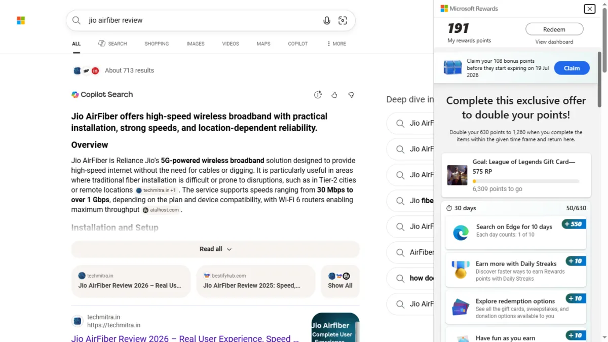 Microsoft Rewards: What It Is and What You Can Actually Redeem 3 Microsoft Reward Button Side panel