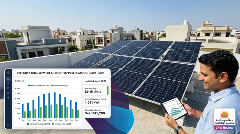 PM Surya Ghar 3kW Solar Rooftop Plant Review : 2 Years Real Data