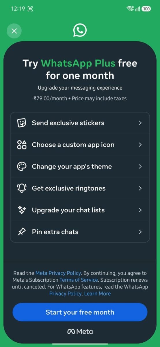 Is WhatsApp Plus Subscription Worth Your Money? A Deep Dive into New Premium Subscription 4 The official breakdown of WhatsApp Plus features.