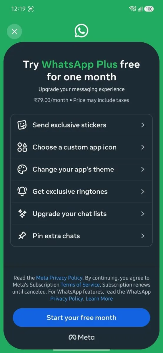 Is WhatsApp Plus Subscription Worth Your Money? A Deep Dive into New Premium Subscription 4 The official breakdown of WhatsApp Plus features.