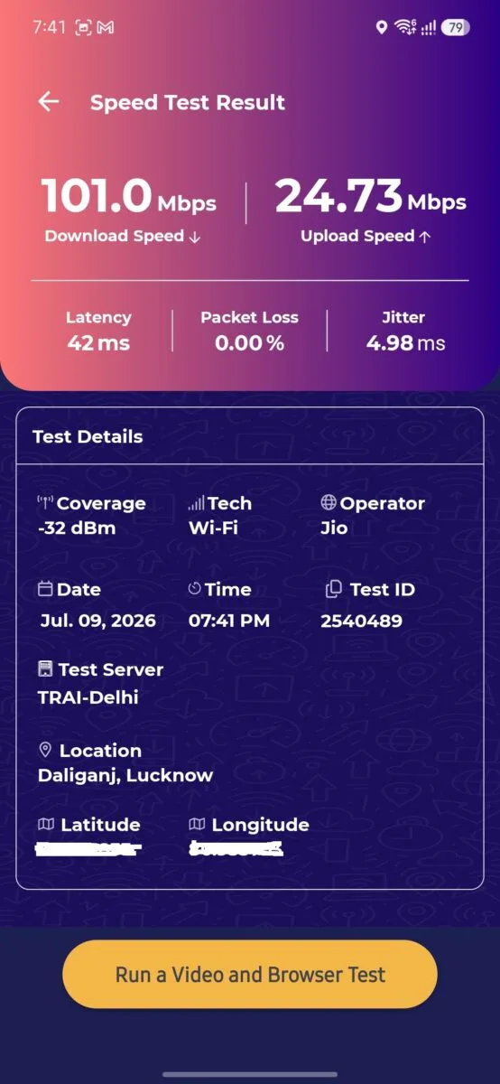 TRAI MySpeed App: I Tested the Revamped Version in Lucknow — Here's What Full Signal Bars Won't Tell You 4 Screenshot 20260709 194142 TRAI MySpeed 1