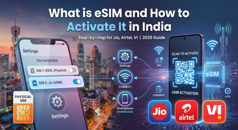 What is e SIM and How to Activate It in India (2026 Guide)