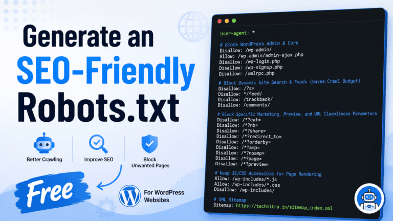 Robots txt Generator – Free SEO-Friendly WordPress robots.txt Tool