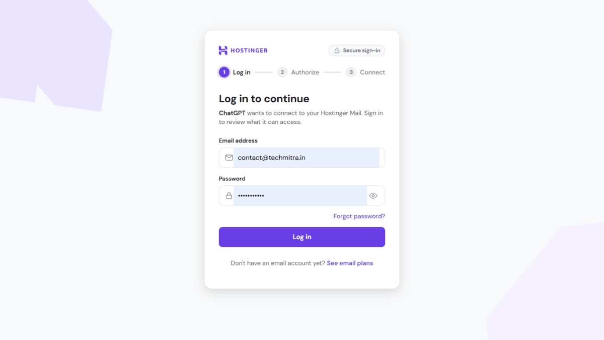 I Connected My Hostinger Mailbox to ChatGPT — Here's What Actually Happened 3 Hostinger Mailbox to ChatGPT