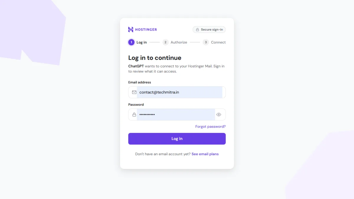 I Connected My Hostinger Mailbox to ChatGPT — Here's What Actually Happened 3 Hostinger Mailbox to ChatGPT