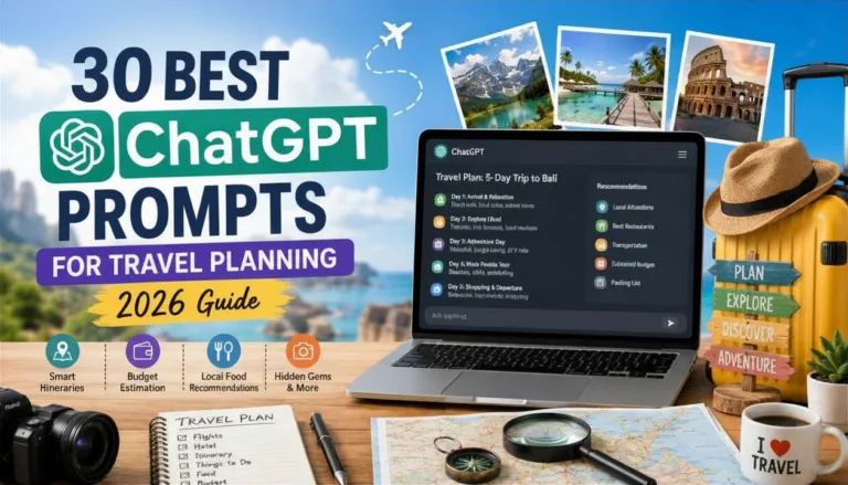 30 ChatGPT Prompts for Travel Planning + Free Generator (2026)