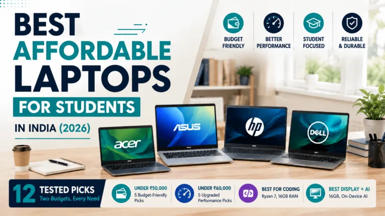 Best Affordable Laptops for Students in India (2026): Top Picks Under ₹50,000 & ₹60,000