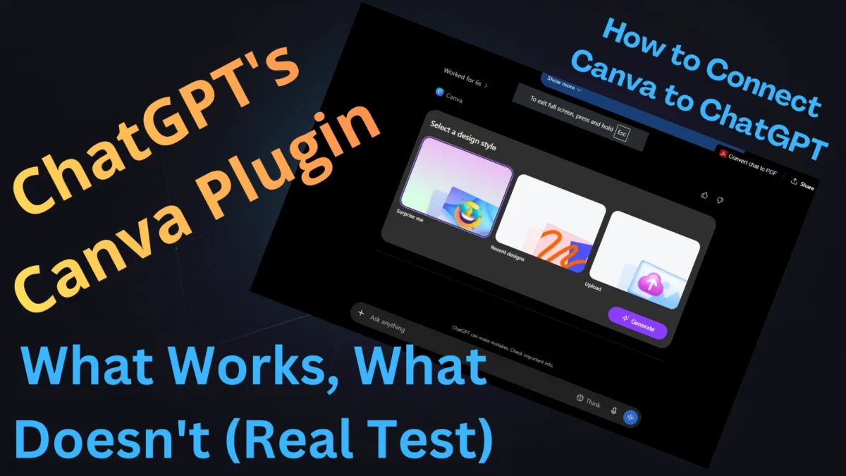 Canva Plugin for ChatGPT: What Works & What Doesn't