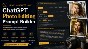 ChatGPT Photo Editing Prompt Generator (Free, Online)