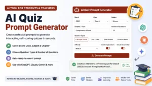 Free AI Quiz Generator Prompt Tool — No Login, No Signup