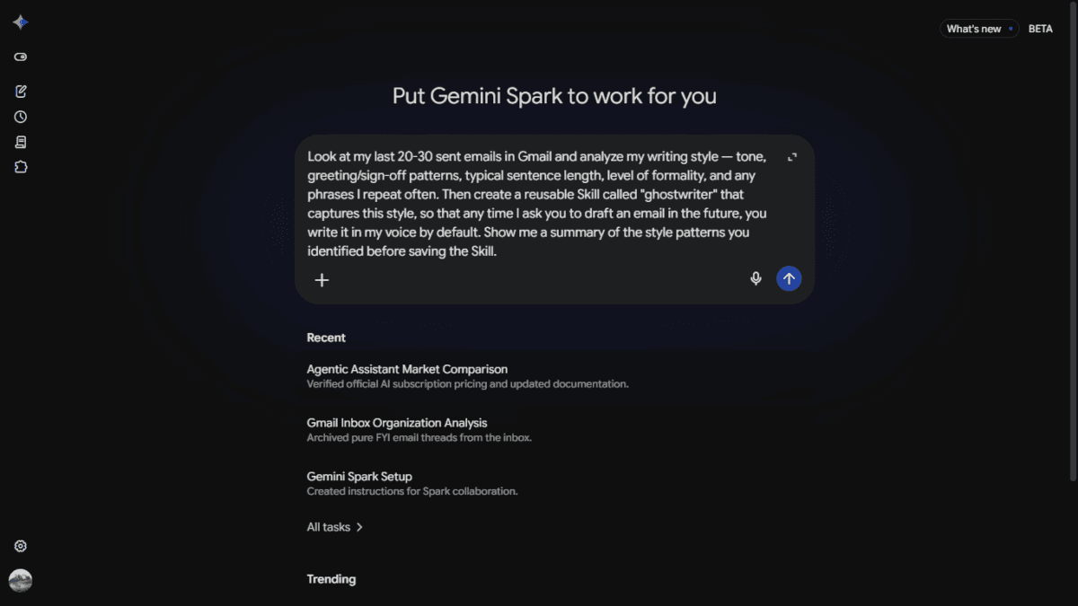 I Tested Google Gemini Spark AI Agent the Day It Launched in India — Here's What Actually Happened 6 Screenshot of test 3