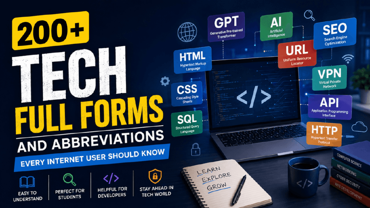 Tech Abbreviations And Acronyms: 200+ Full Forms (2026)