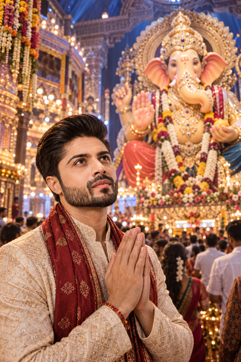 Ganesh Chaturthi AI Photo Prompts: 15 Copy-Paste Prompts to Put Yourself With Ganpati Bappa (2026) 5 Result for prompt 10