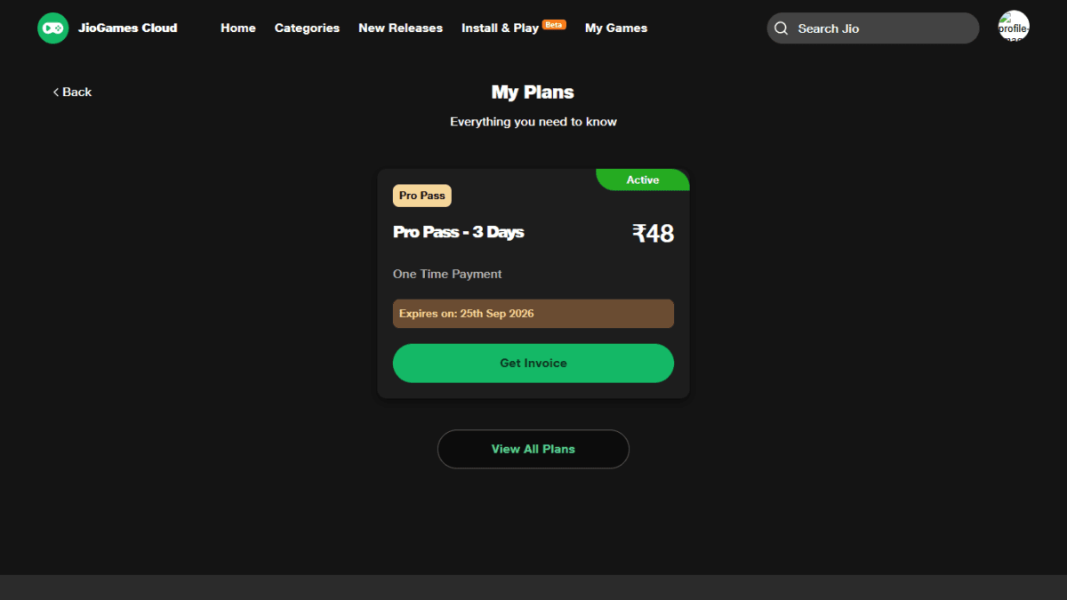 Jio Cloud Gaming Review: I Tested It on Mobile, TV and a 4GB RAM PC — Here's the Honest Truth 7 Screenshot of jio games registration