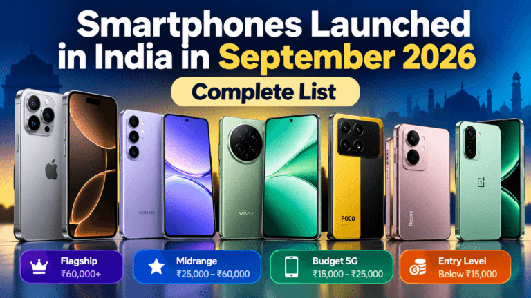 Smartphones Launched In September 2026 In India: Complete List