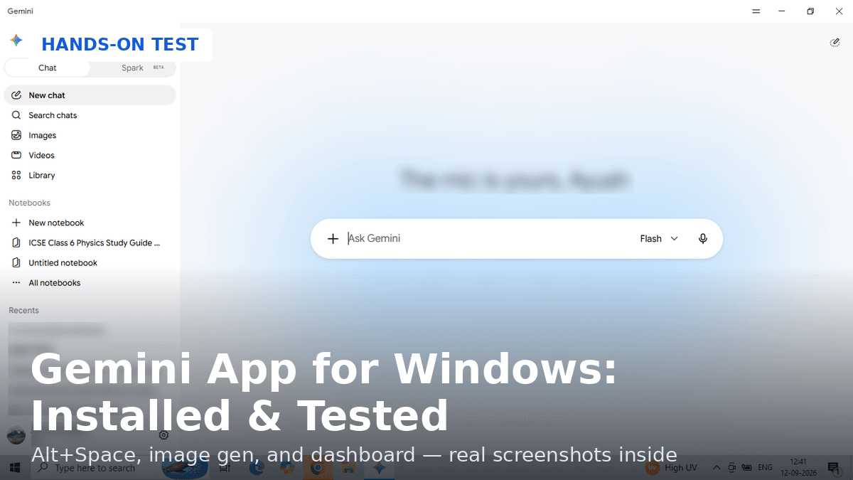 Google Gemini Windows Desktop App : I Installed It and Tested Everything — Here's What I Found 1 Gemini Windows Desktop App: Hands-On Review & Install Guide