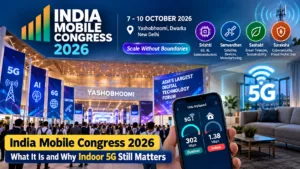India Mobile Congress 2026 featured image comparing 5G speed outdoors and indoors