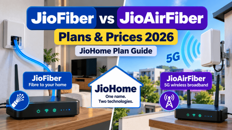 JioFiber vs JioAirFiber Plans 2026: Full Plan List & Differences
