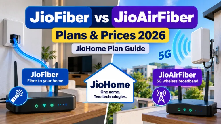 JioFiber vs JioAirFiber Plans 2026: Full Plan List & Differences