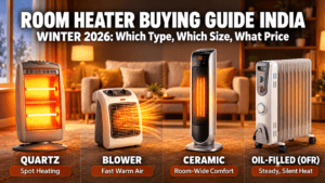 Room Heater Buying Guide India (2026): Types, Size & Price