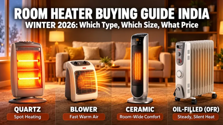 Room Heater Buying Guide India (2026): Types, Size & Price