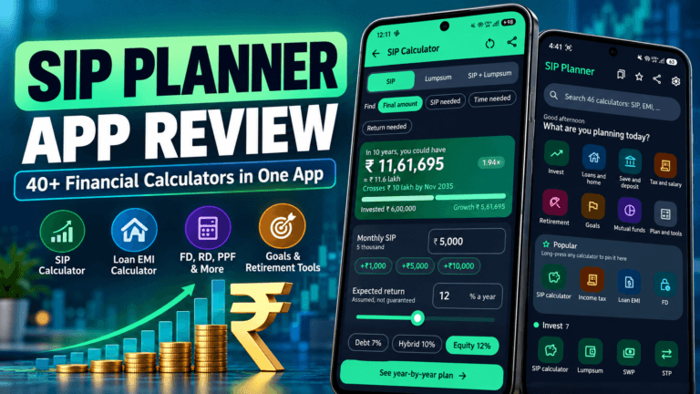 SIP Planner & SIP Calculator App Review - Banner