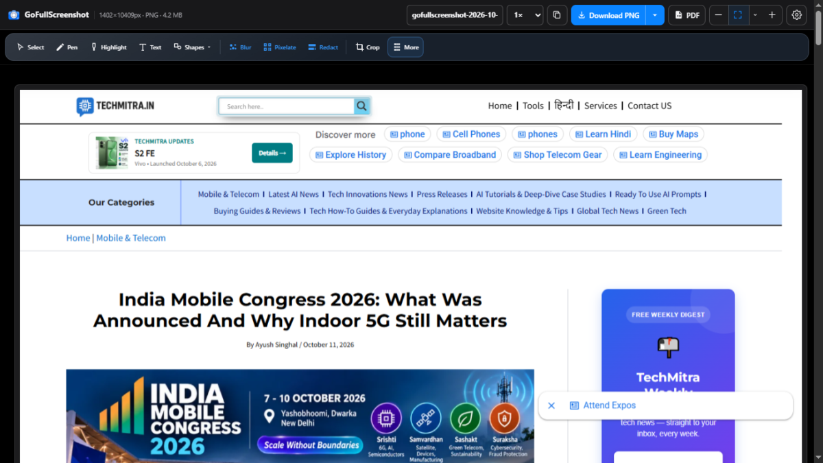 Screenshot of Dashboard of Part of my full article 
