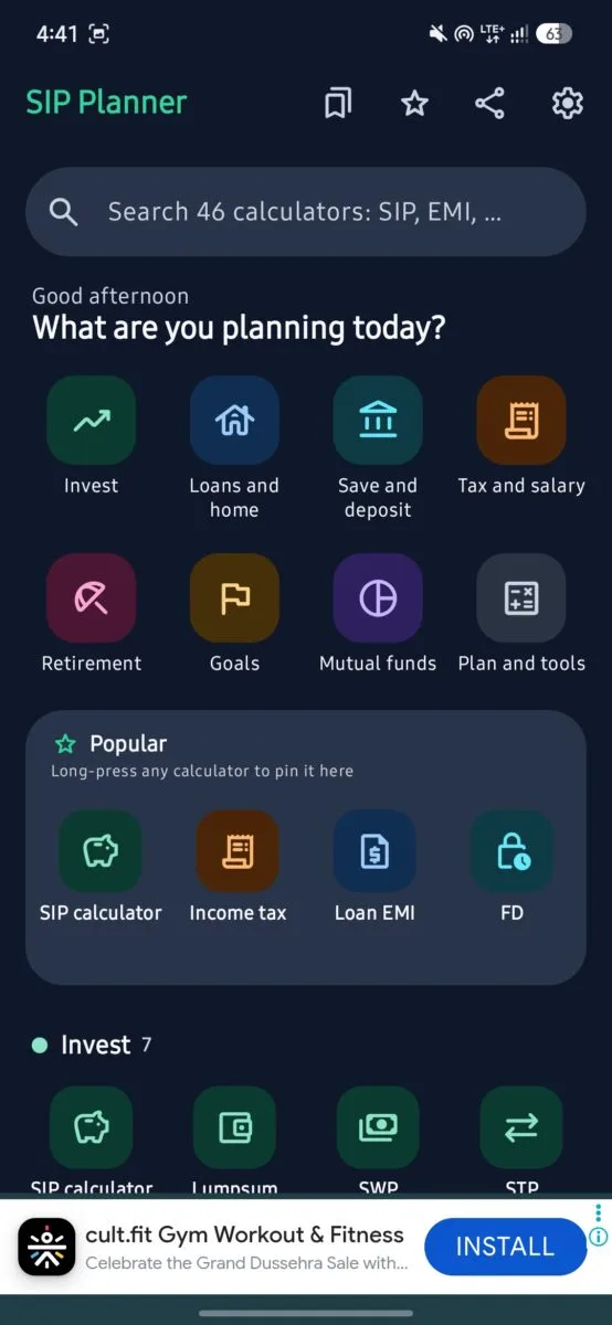 SIP Planner & SIP Calculator App Review (2026): Features, Accuracy, Pros & Cons 4 Screenshot 20261015 164104 SIP Planner