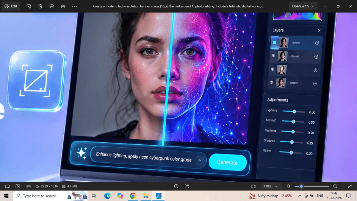 What Is Canva Craft? How It Compares With ChatGPT's Image Generation 10 SCREENSHOT Zoomed laptop screen